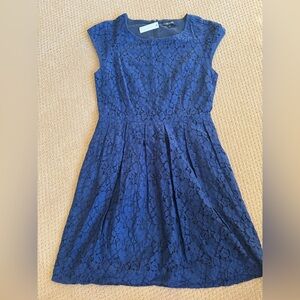 Madewell Navy Lace Dress NWT